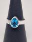 Preview: Swiss Blue Topas Ring, 925 Sterling Silber