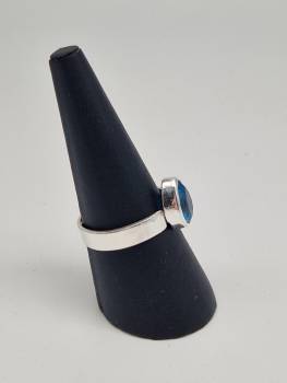 Swiss Blue Topas Ring, 925 Sterling Silber